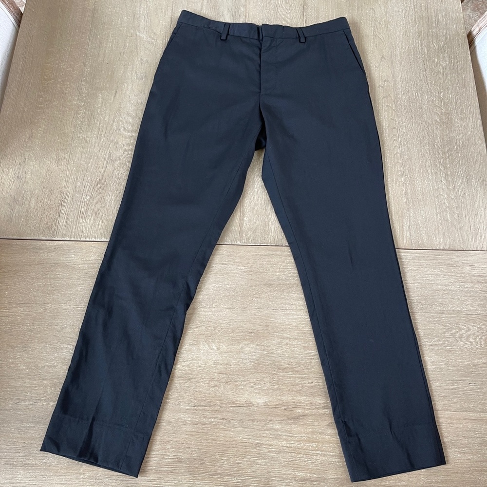 Burberry Wool Formal Pants Black Sz.It 50 (US 32)
